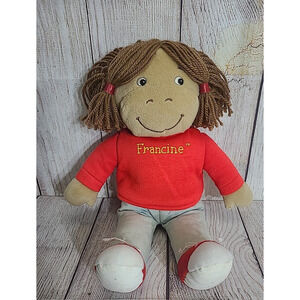 Vintage PBS Kids Marc Brown Arthur Plush Friend Francine Stuffed Animal Eden 15"